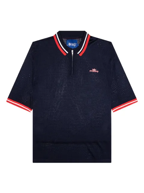 Awake NY zip-neck polo shirt