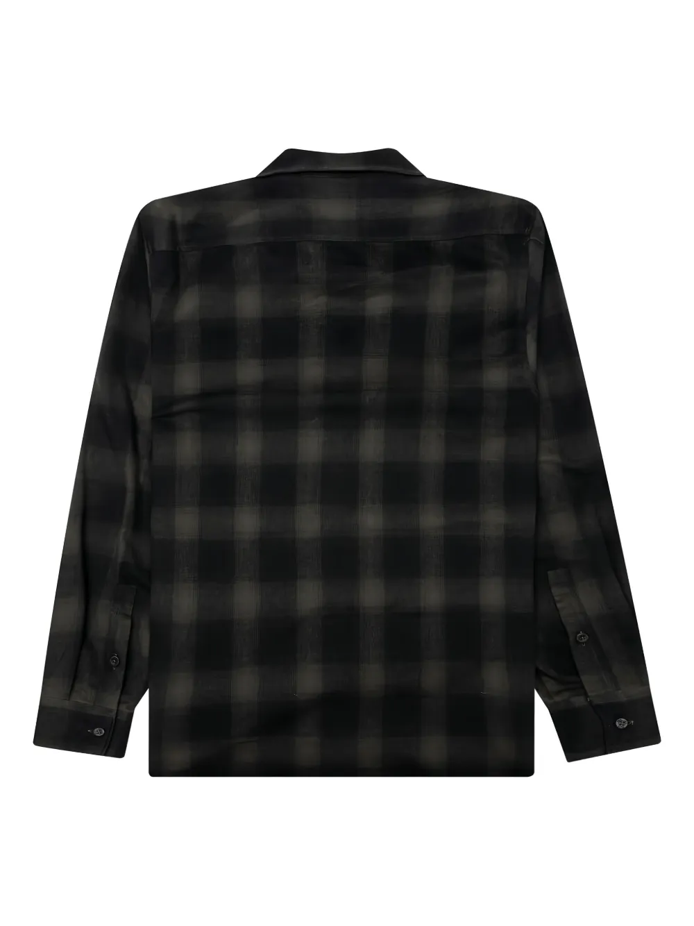 6 MONCLER 1017 ALYX 9SM plaid-pattern shirt - Zwart