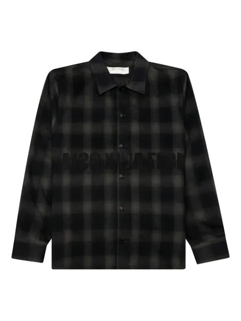 6 MONCLER 1017 ALYX 9SM plaid-pattern shirt
