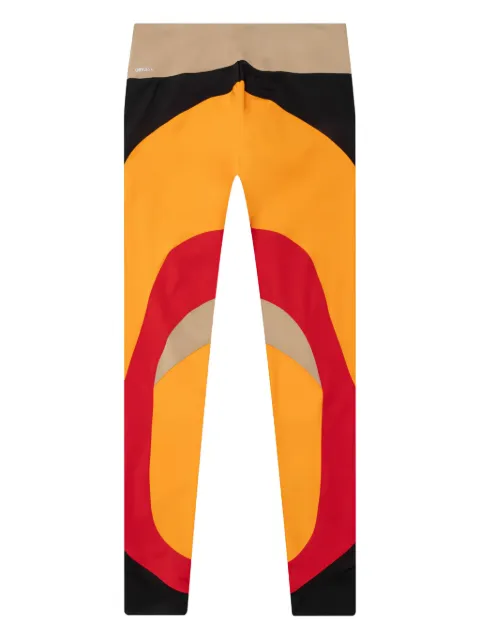 PUMA colour-block zip-detail leggings