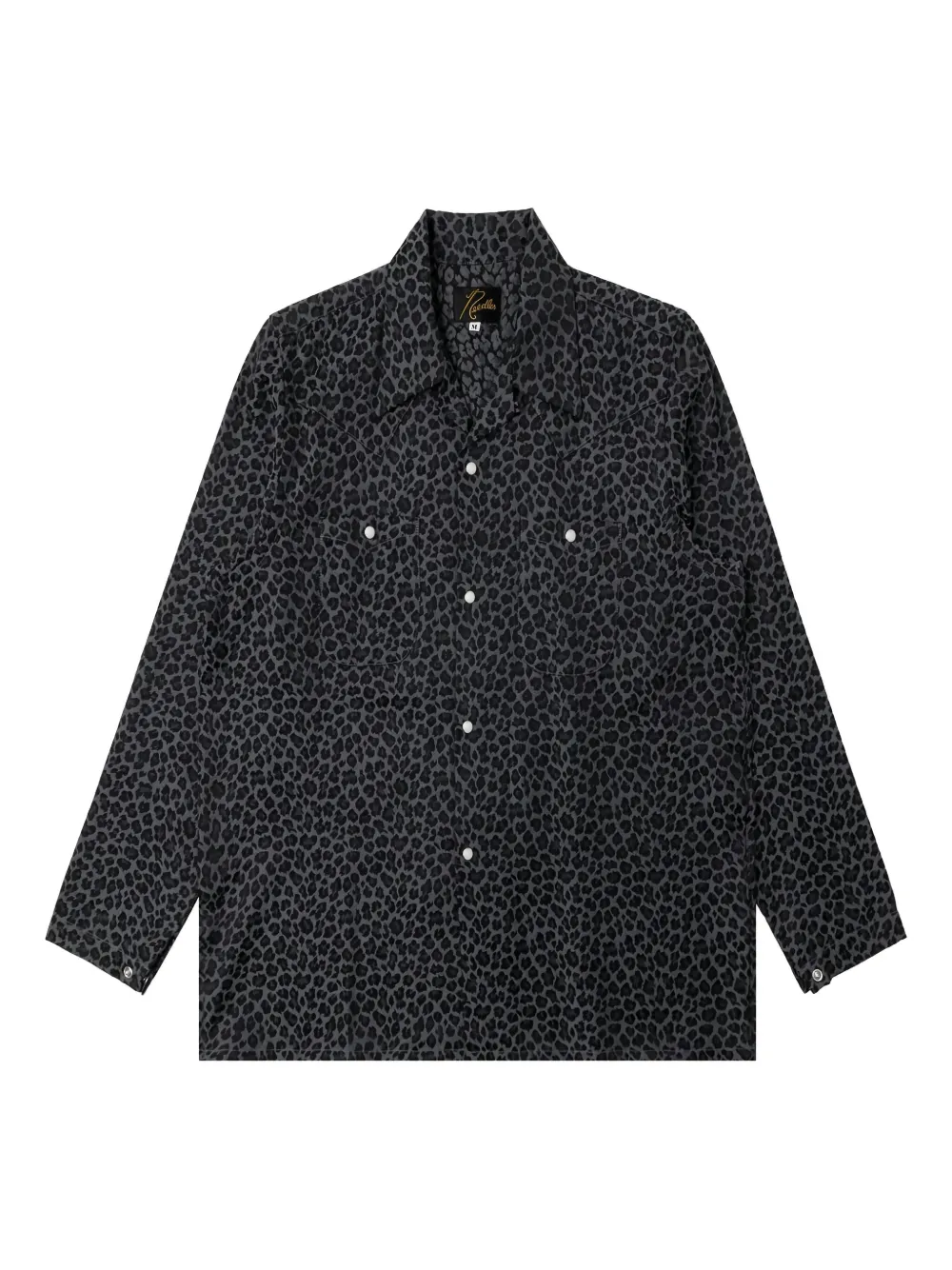 Needles Leopard-print Shirt In Gray