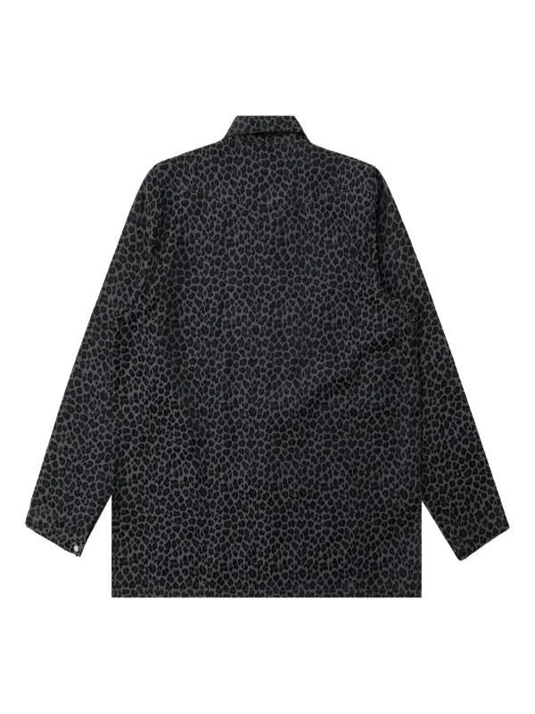 needles レオパード　シャツ　サイズS Needles レオパード シャツ | グレー | FARFETCH JP