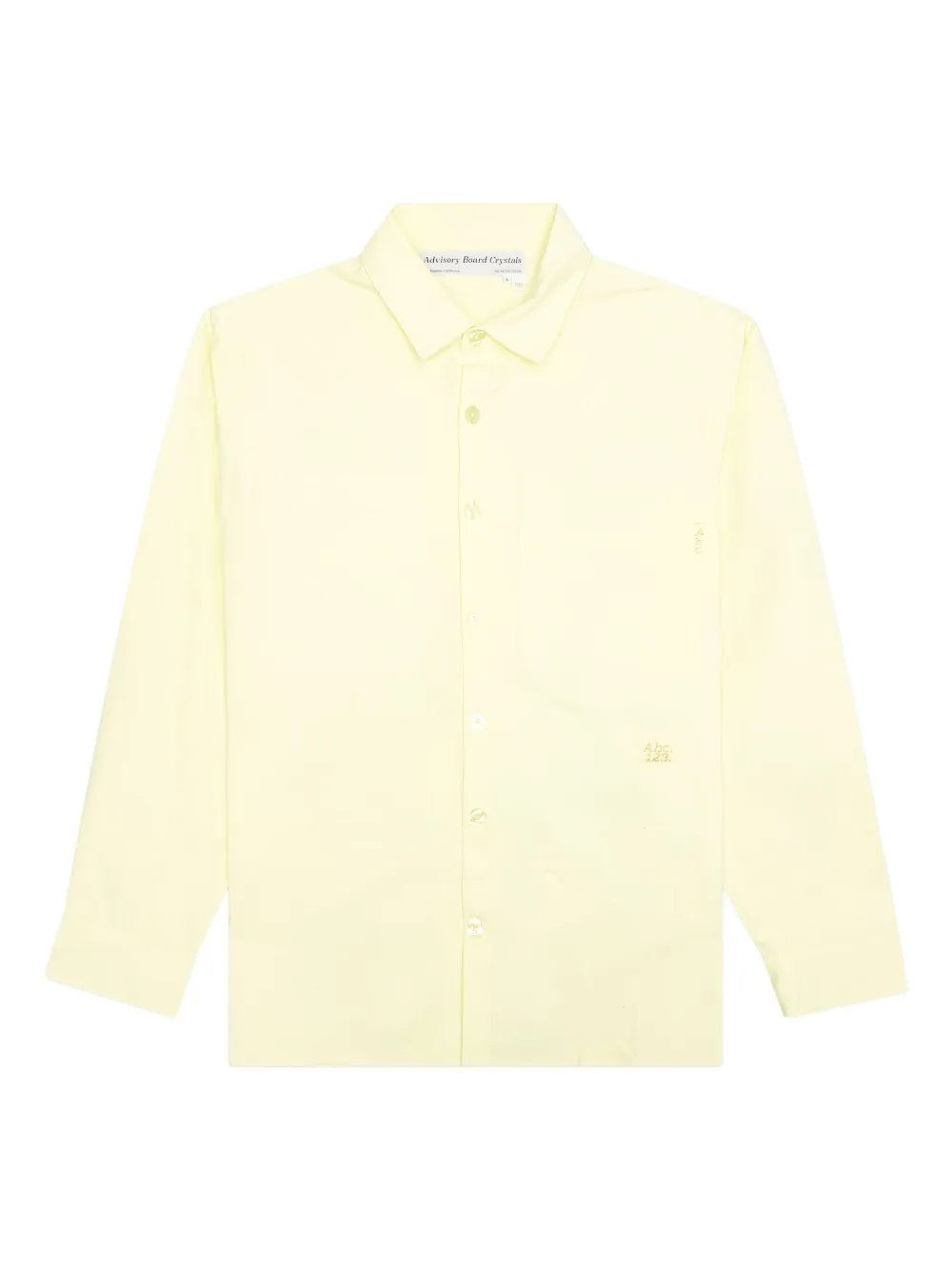 Advisory Board Crystals embroidered-patchwork shirt | Yellow | Image 1