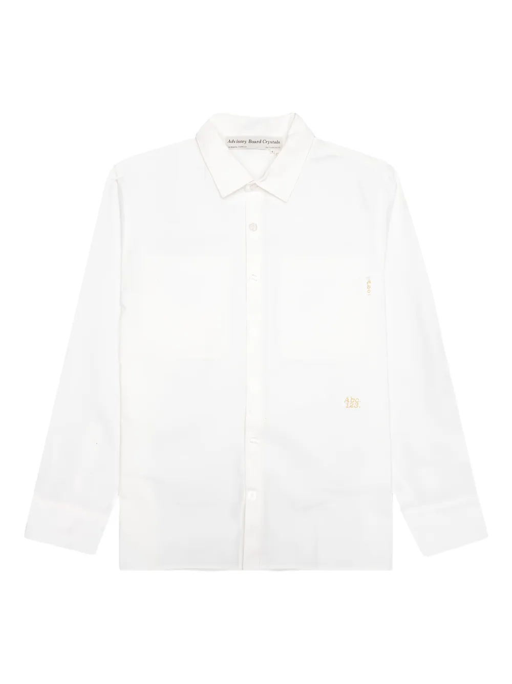 Advisory Board Crystals logo-patch pocket shirt | White | Image 1