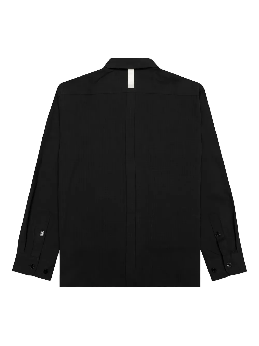 Advisory Board Crystals textured button-cuff shirt - Zwart