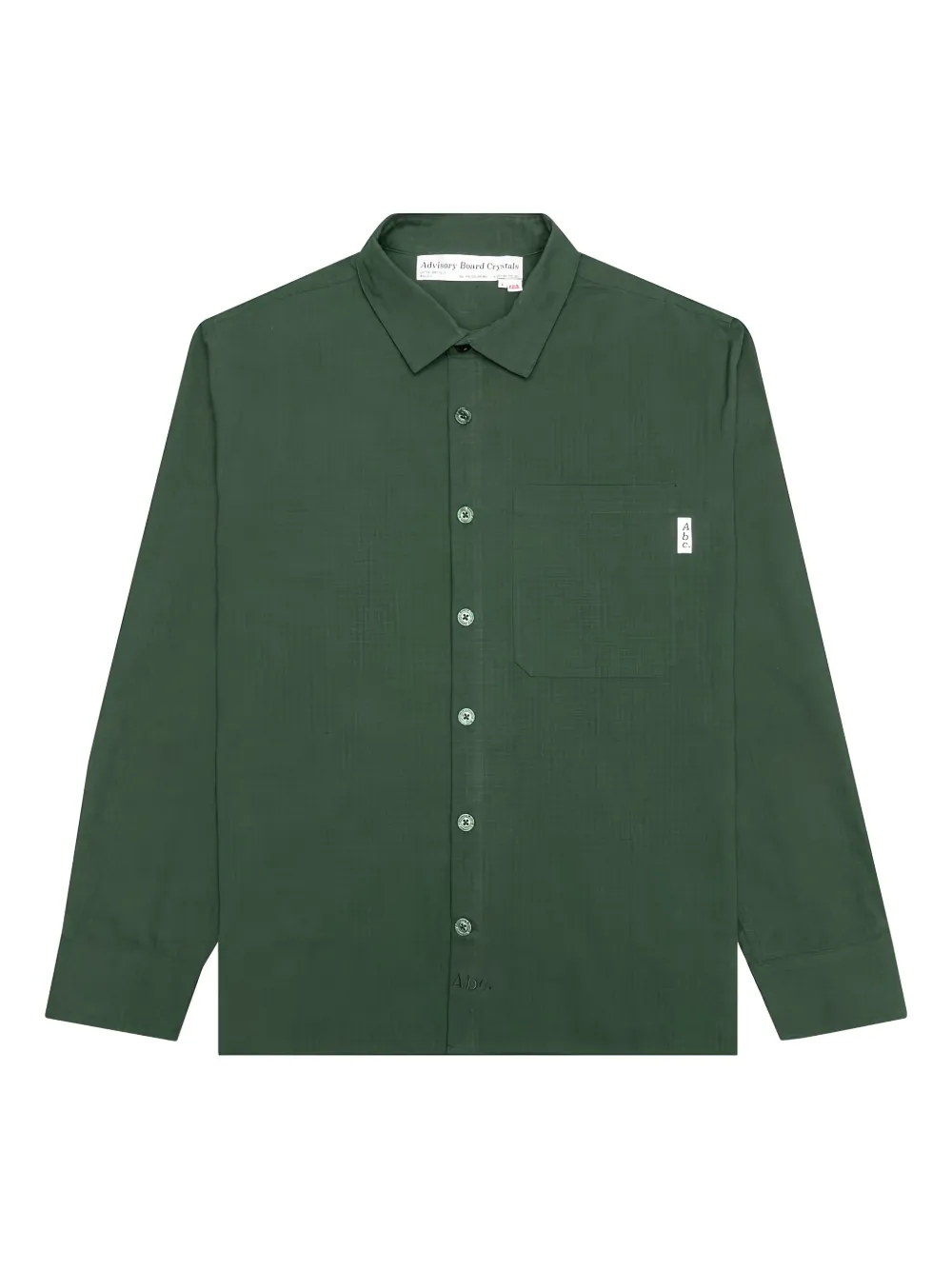 Advisory Board Crystals embroidered-pocket button-down shirt | Green | Image 1