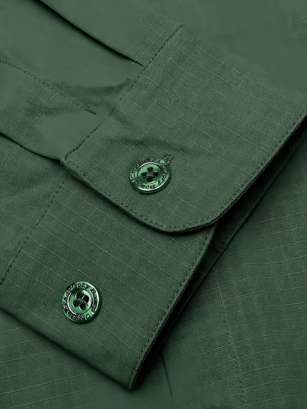  Advisory Board Crystals Embroidered-pocket Button-down Shirt - Green 