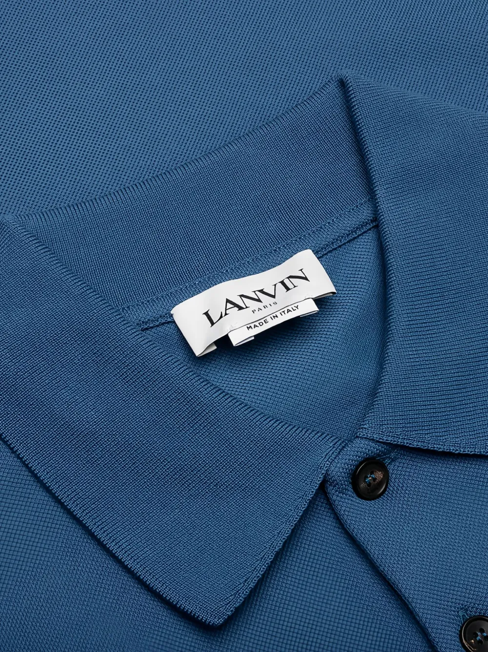 Lanvin Poloshirt met gewelfd detail Blauw