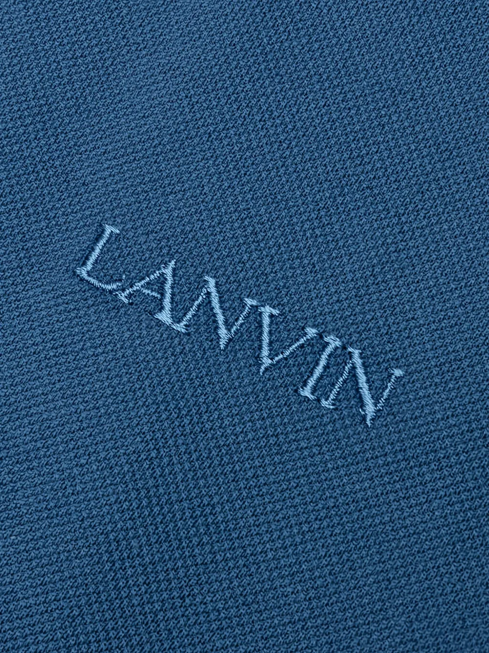 Lanvin Poloshirt met gewelfd detail Blauw
