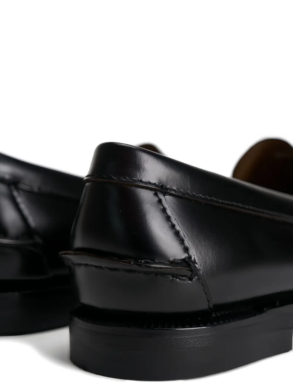 Sebago Dan Bordeaux Pull-on Loafers In Leather Woman In Black