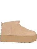UGG Classic Ultra Mini platform suede ankle boots - Brown
