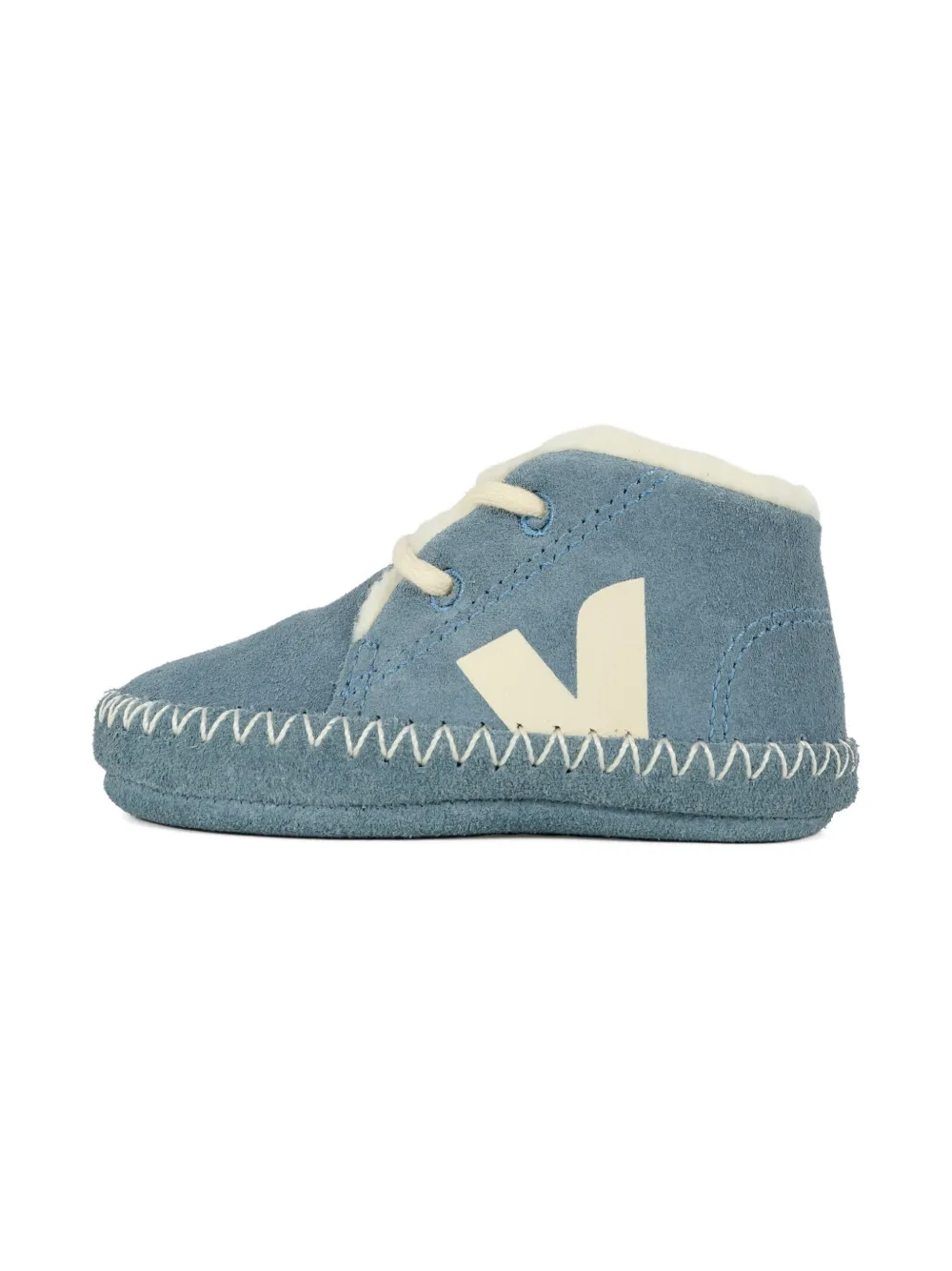 VEJA Kids lace-up suede boots Blue