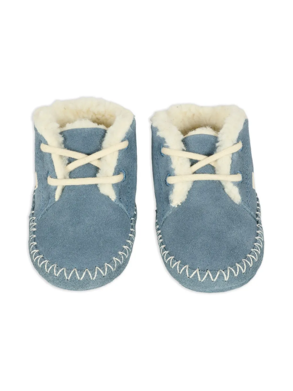 VEJA Kids Suède veterlaarzen Blauw