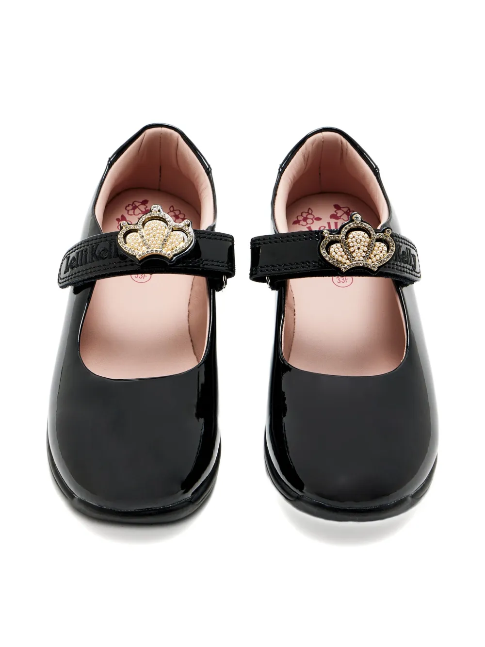 Lelli Kelly patent leather bow ballet flats Zwart