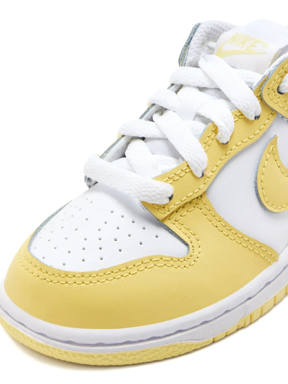Nike Kids Dunk Low leather snekares Yellow