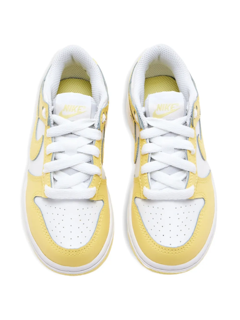 Nike Kids Dunk Low leather snekares Yellow