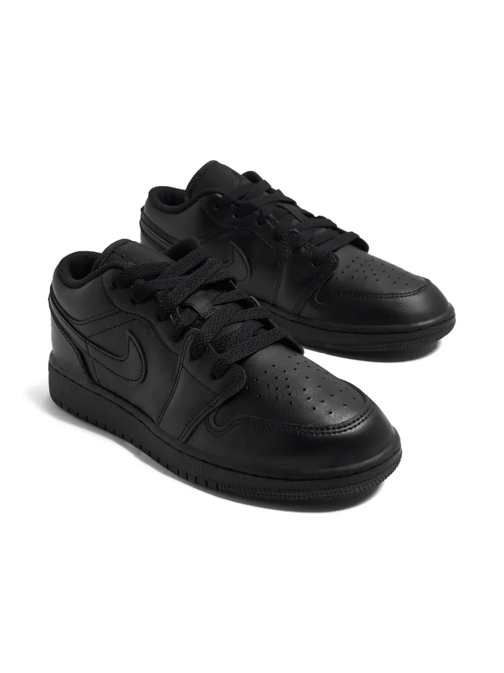 Nike Kids Air Jordan 1 Low leather sneakers | Black | Image 1