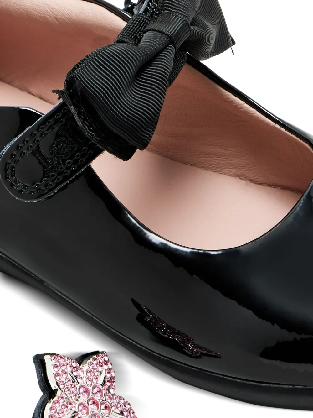 Lelli Kelly Lakleren ballerina's met strik Zwart