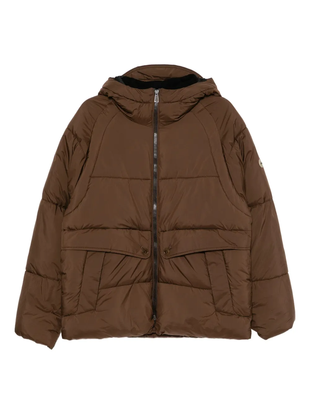 PS Paul Smith logo-patch padded jacket | Brown | Image 1