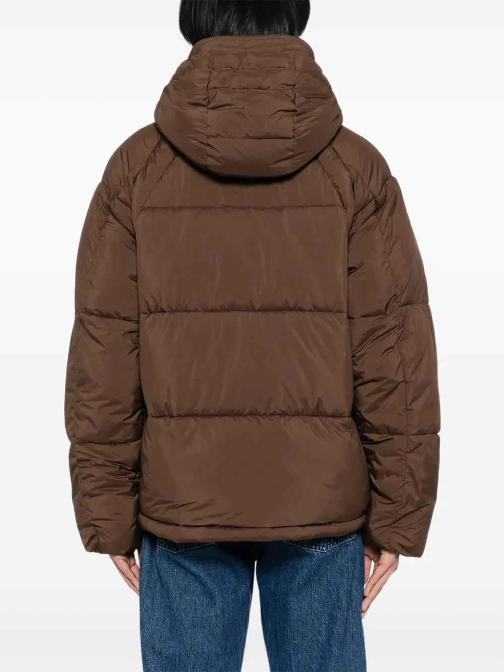 PS Paul Smith Gewatteerd jack met logopatch Bruin