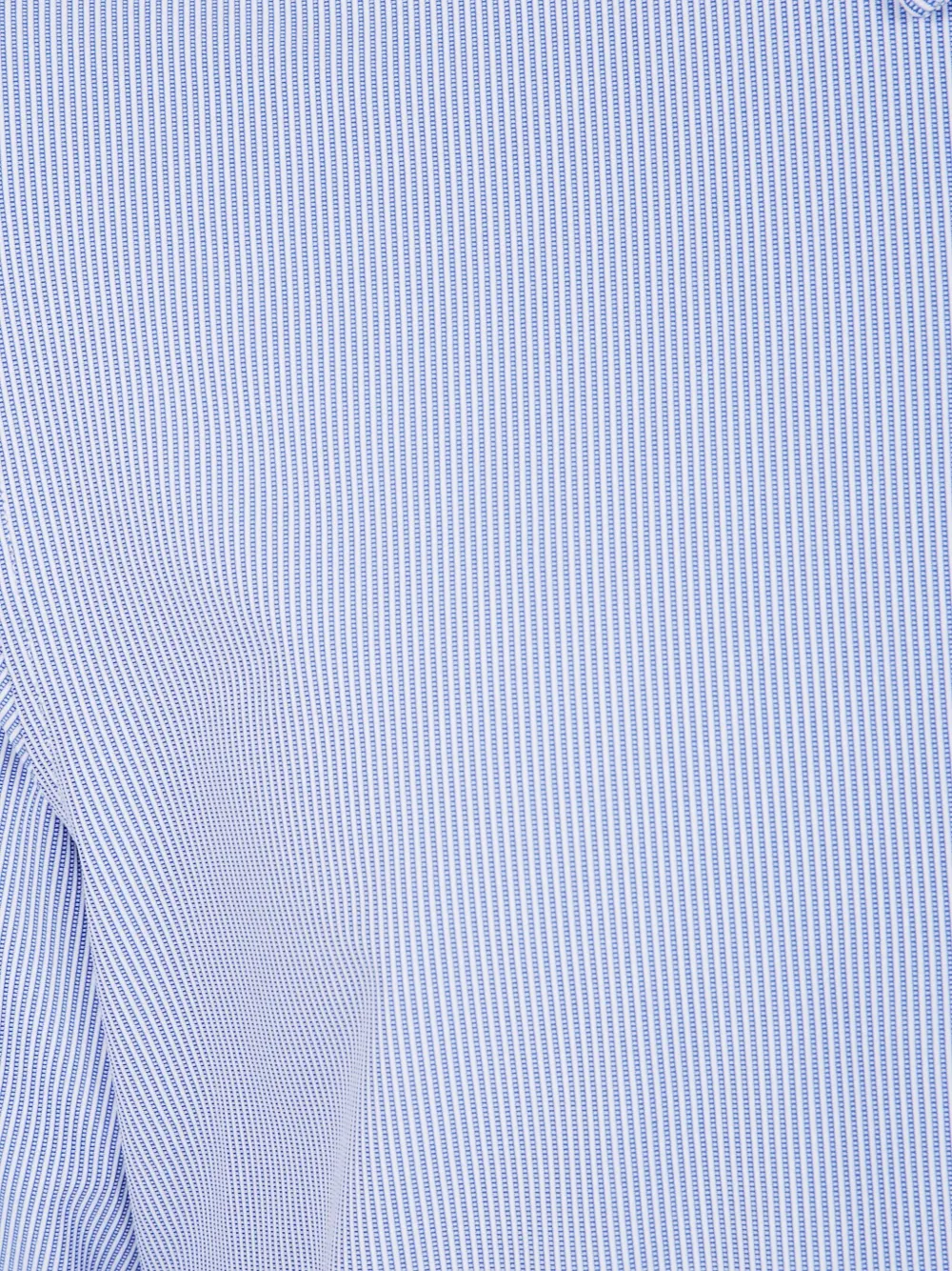 RRD Oxford overhemd met open krijtstreep en jacquard Blauw