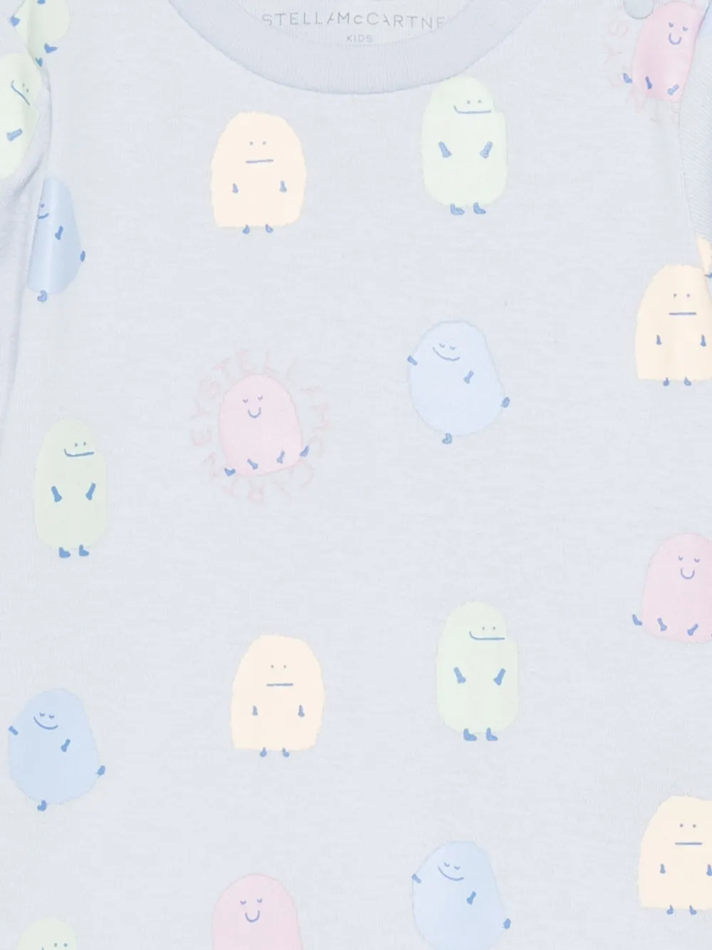 Stella McCartney Kids T-shirt met print Blauw