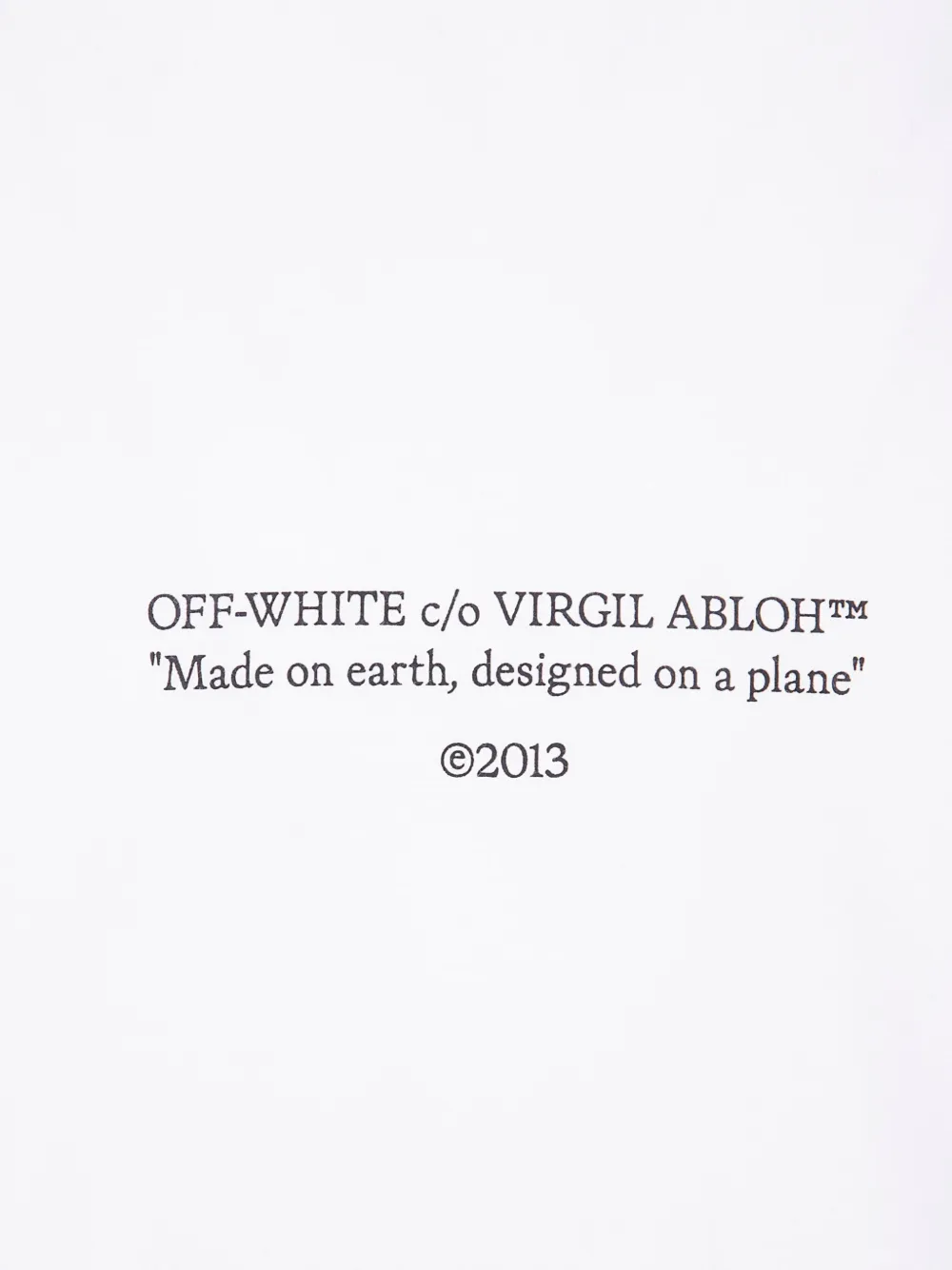 Off-White T-shirt met print Wit