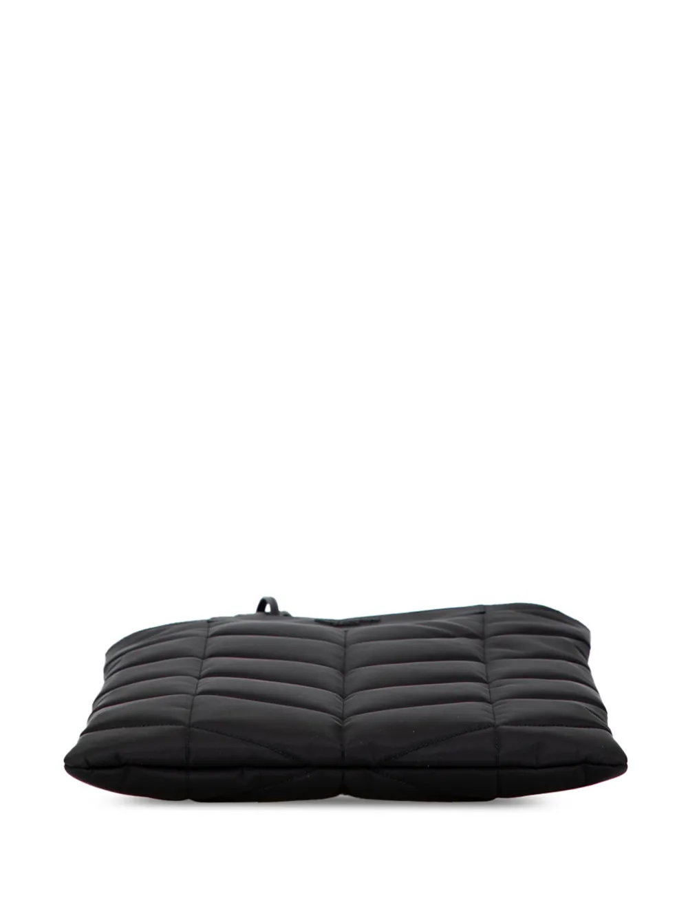 Pre-owned Saint Laurent 2022 Nylon Tall Puffer Tote Bag In Black