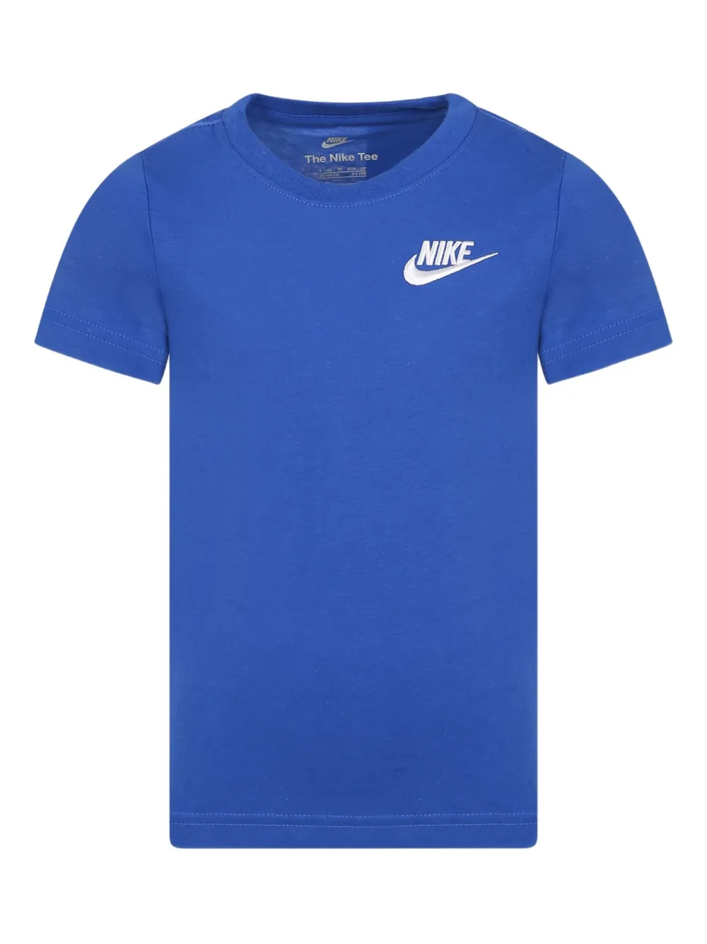 Nike Kids swoosh-logo crew-neck T-shirt | Blue | Image 1