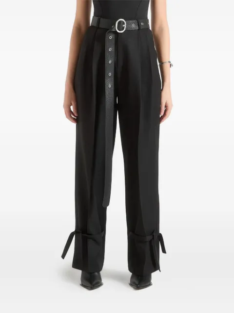 Manière De Voir Suzanne pleated belted trousers