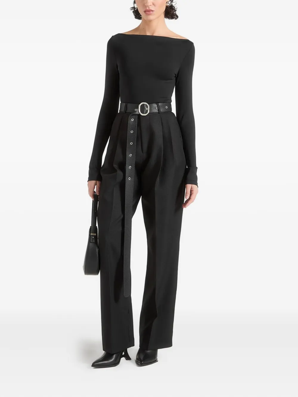 Manière De Voir Suzanne pleated belted trousers | High Waisted Pants | Image 2