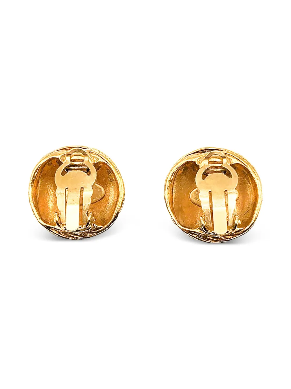 CHANEL Pre-Owned aretes Birds Nest con logo CC 1994 | Image 2