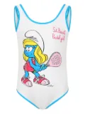 MC2 Saint Barth Kids Smurfette swimsuit - White