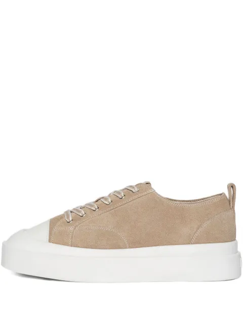 Manière De Voir Vienna contrast-stitch suede sneakers