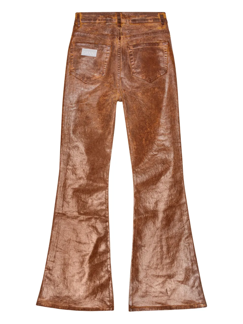 GANNI Flared jeans Bruin