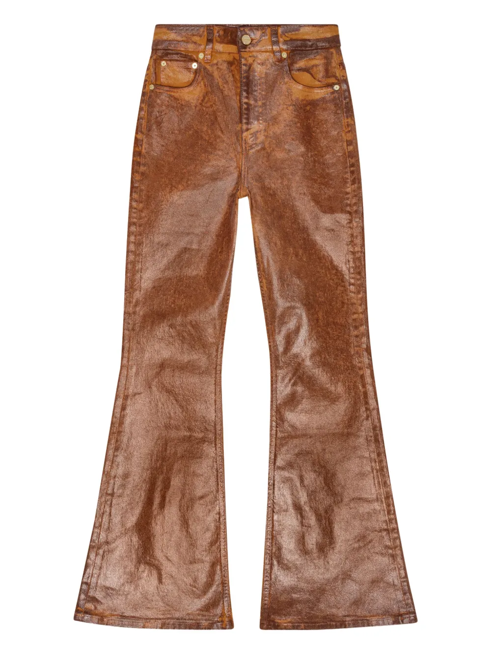 GANNI flared jeans - Braun