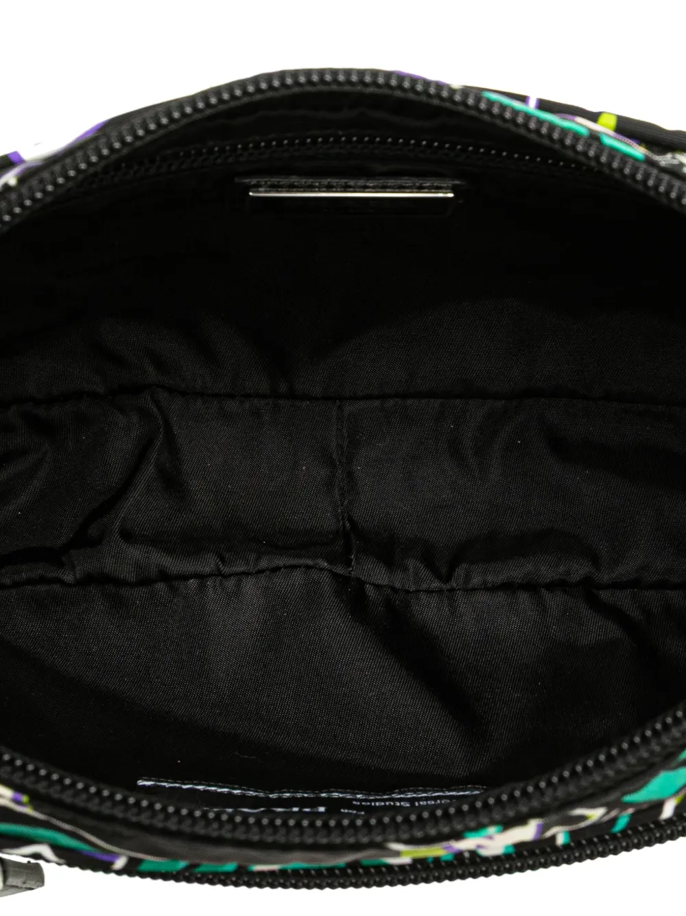 Pre-owned Prada 2013-2025 Universal Studios Tessuto Frankenstein Belt Bag In Black