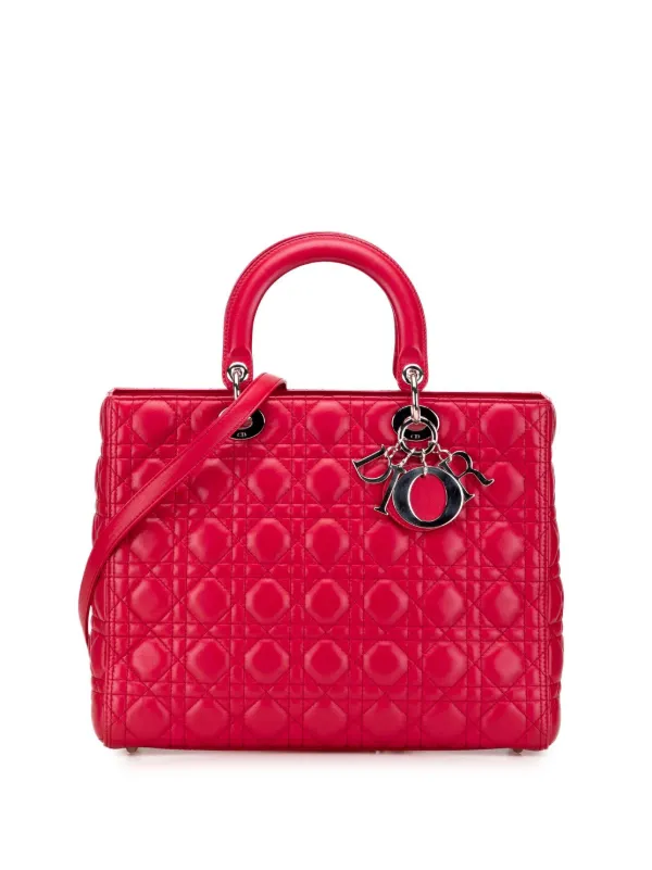Christian Dior Pre-Owned 2012 ラージ ラムスキン カナージュ レディ