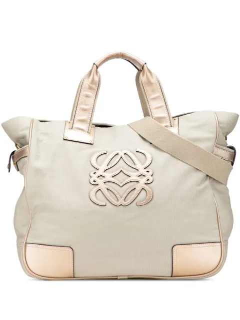 Loewe Pre-Owned bolsa satchel Anagram Canvas 2007
