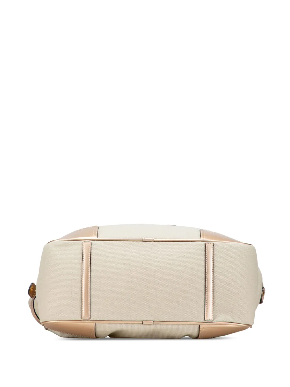 Pre-owned Loewe 2007 Anagram Canvas Satchel In Brown