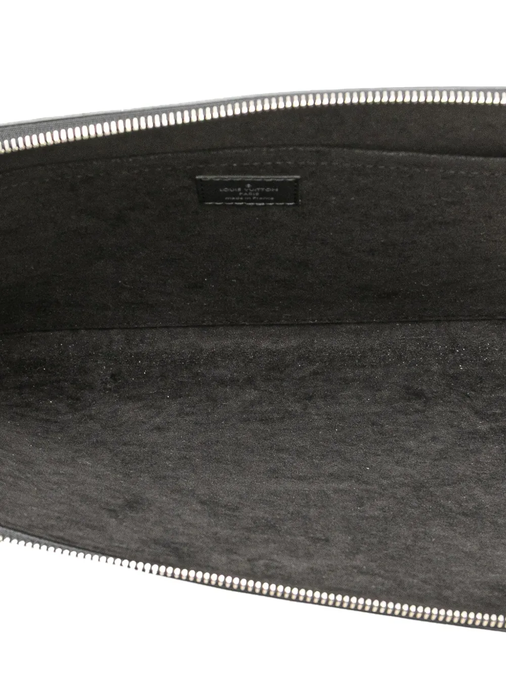 Pre-owned Louis Vuitton 2017 Epi Pochette Jour Gm Clutch Bag In Black