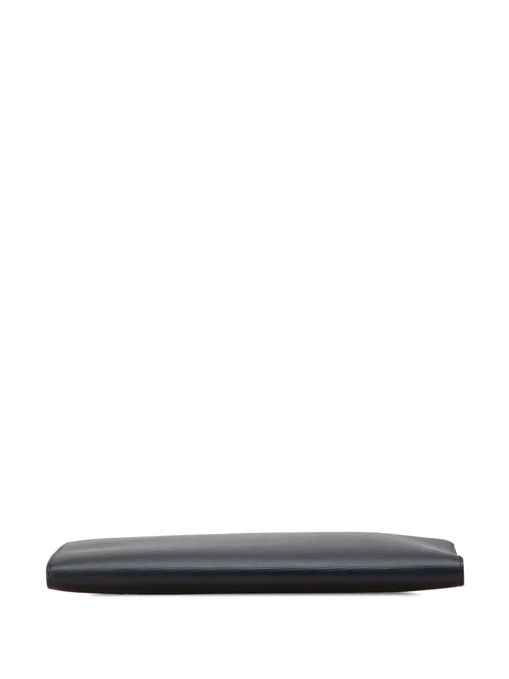 Pre-owned Louis Vuitton 2017 Epi Pochette Jour Gm Clutch Bag In Black