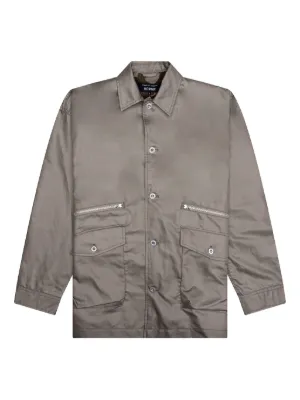 Comme Des Garçons Homme Zipped Checked Jacket | Neutrals | FARFETCH