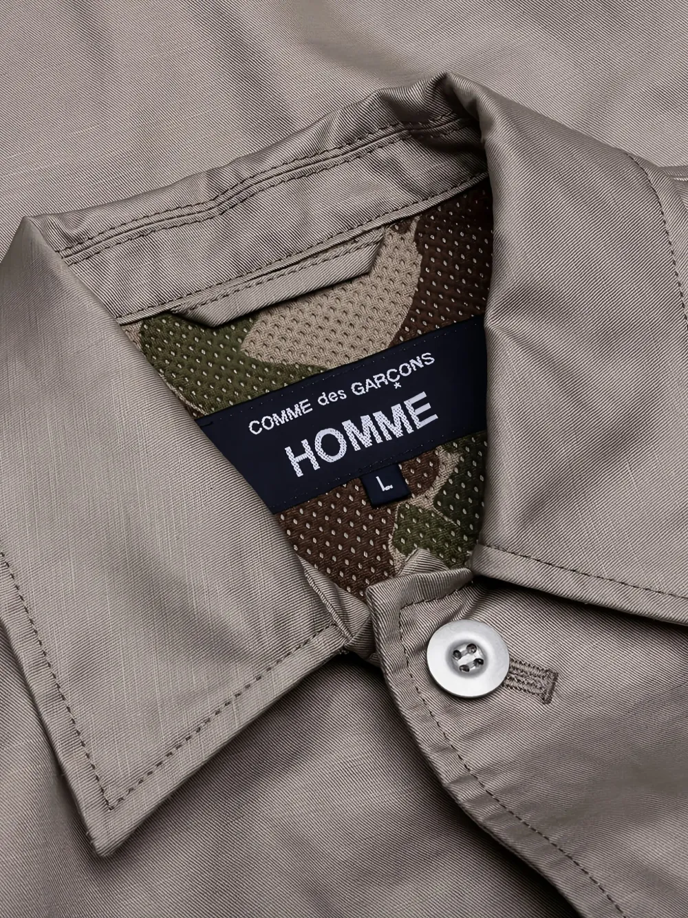Comme Des Garçons Homme Deux Multi-pocket Button-cuff Shirt Jacket In Brown