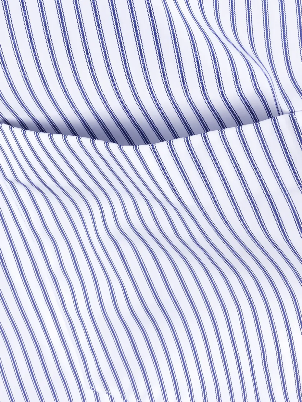 Comme des Garçons Homme Gestreepte overhemd Blauw