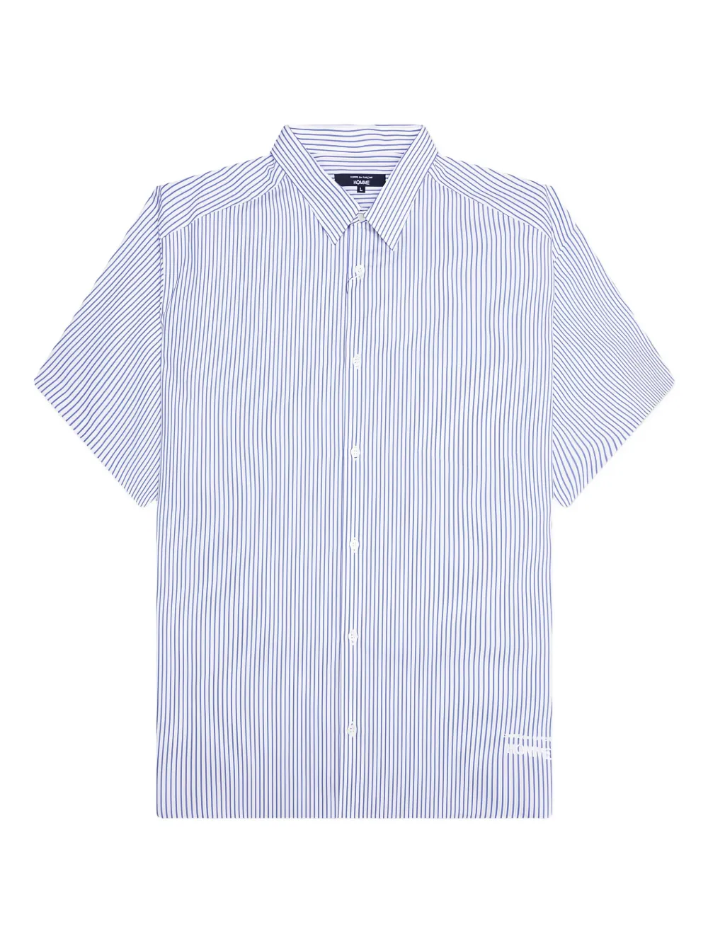 Comme des Garçons Homme striped short-sleeve shirt | Blue | Image 1