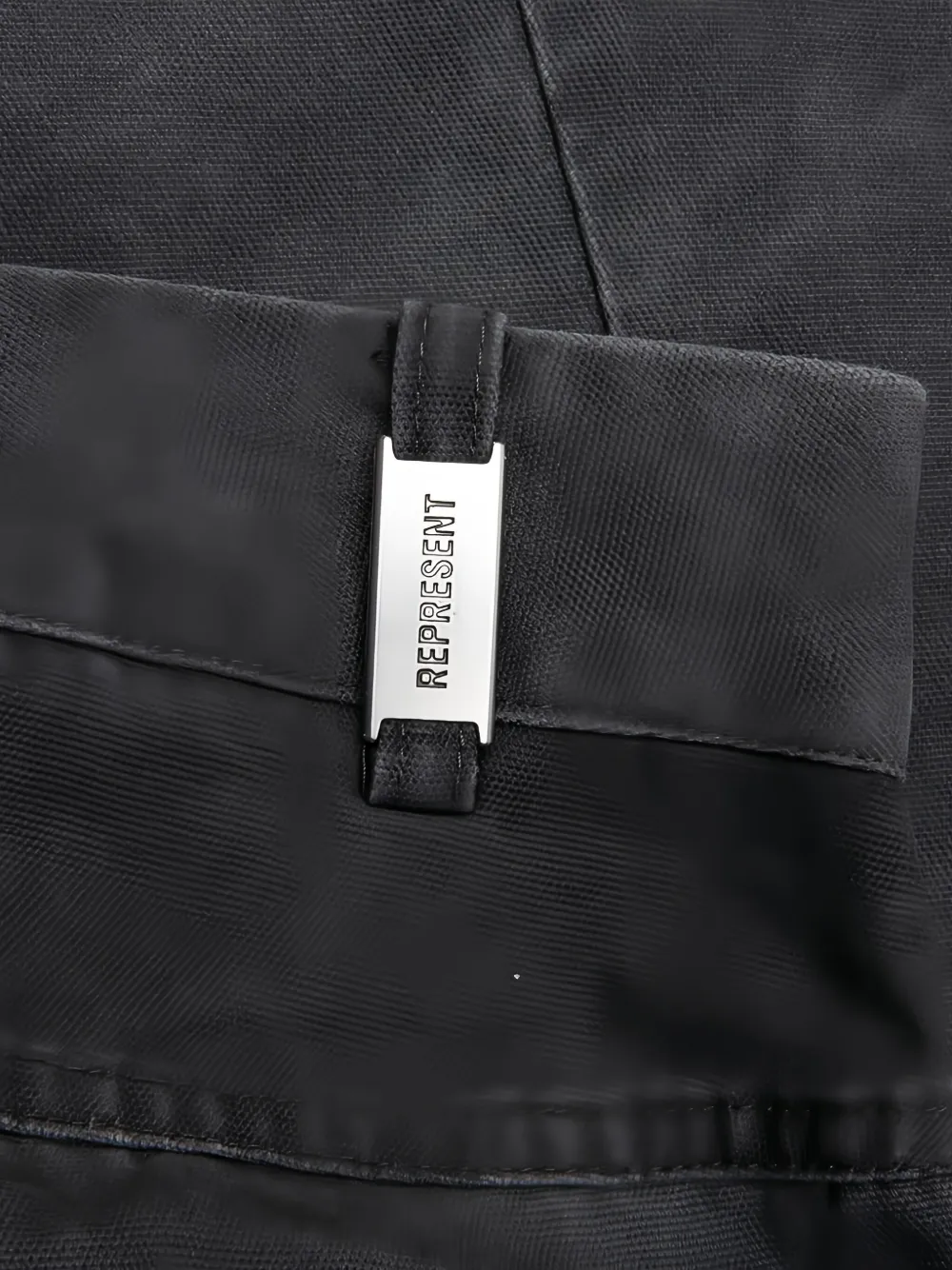 Represent Washed Cotton Trousers In Black