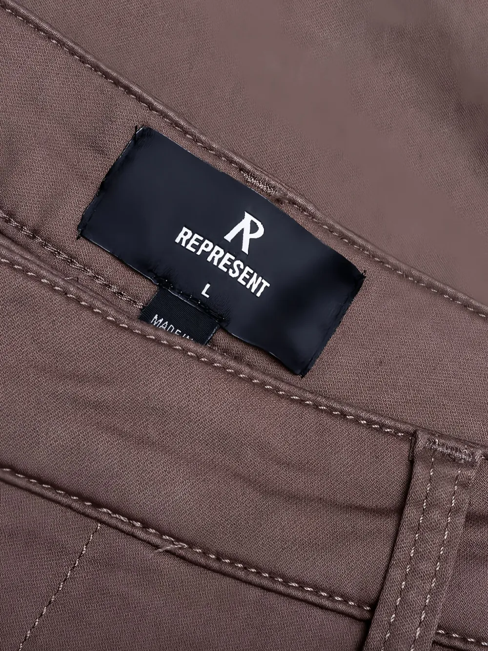Represent Cargo broek met klepzak Bruin