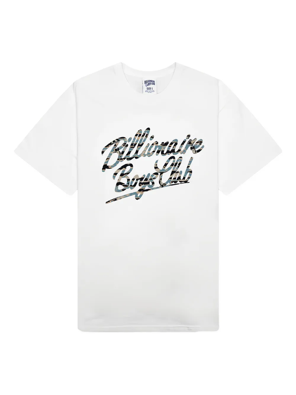 Billionaire Boys Club camouflage-print logo T-shirt | White | Image 1