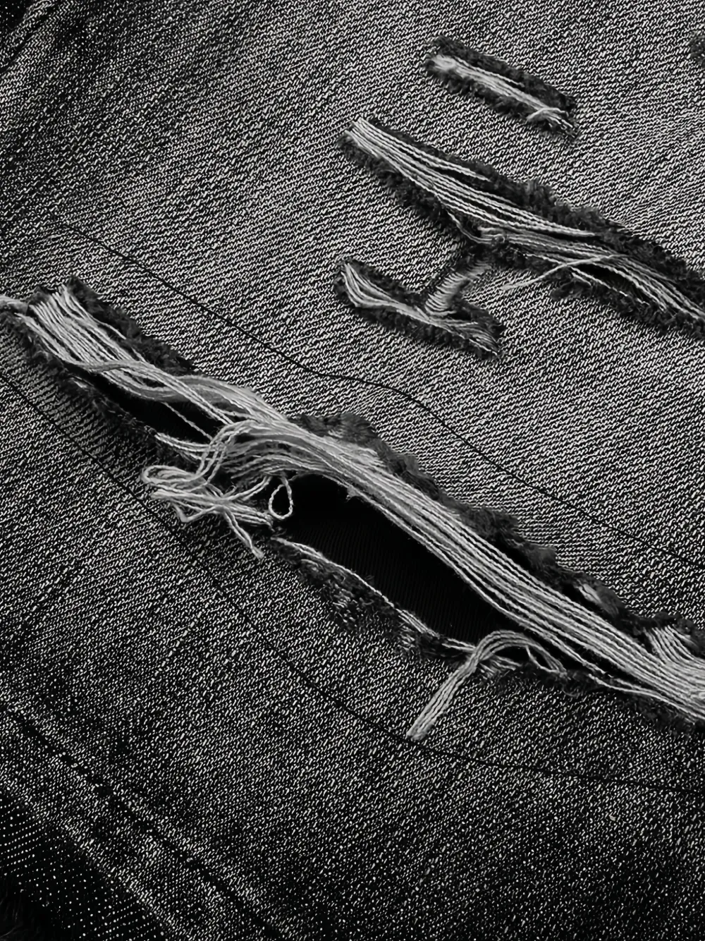 Billionaire Boys Club Denim shorts met geborduurde patch en franje Zwart